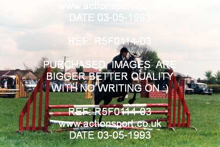 Photo: R5F0114-03 ActionSport Photography 03/05/1993 Timsbury Show Equestrian Event - Timsbury ShowJumping : Unsorted