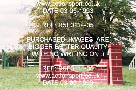 Photo: R5F0114-05 ActionSport Photography 03/05/1993 Timsbury Show Equestrian Event - Timsbury ShowJumping : Unsorted