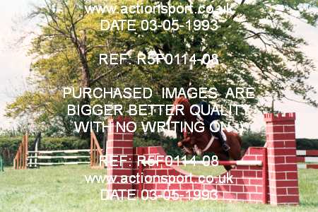 Photo: R5F0114-08 ActionSport Photography 03/05/1993 Timsbury Show Equestrian Event - Timsbury ShowJumping : Unsorted