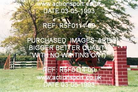 Photo: R5F0114-09 ActionSport Photography 03/05/1993 Timsbury Show Equestrian Event - Timsbury ShowJumping : Unsorted
