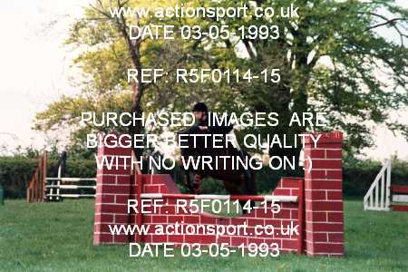 Photo: R5F0114-15 ActionSport Photography 03/05/1993 Timsbury Show Equestrian Event - Timsbury ShowJumping : Unsorted