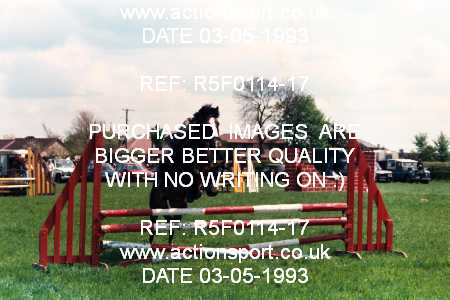 Photo: R5F0114-17 ActionSport Photography 03/05/1993 Timsbury Show Equestrian Event - Timsbury ShowJumping : Unsorted