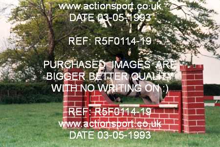 Photo: R5F0114-19 ActionSport Photography 03/05/1993 Timsbury Show Equestrian Event - Timsbury ShowJumping : Unsorted