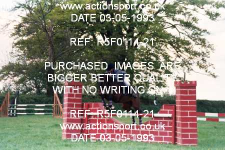 Photo: R5F0114-21 ActionSport Photography 03/05/1993 Timsbury Show Equestrian Event - Timsbury ShowJumping : Unsorted