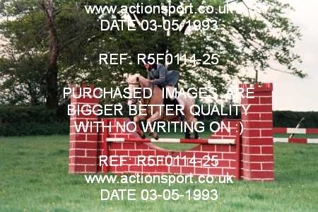 Photo: R5F0114-25 ActionSport Photography 03/05/1993 Timsbury Show Equestrian Event - Timsbury ShowJumping : Unsorted