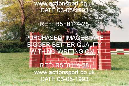 Photo: R5F0114-28 ActionSport Photography 03/05/1993 Timsbury Show Equestrian Event - Timsbury ShowJumping : Unsorted