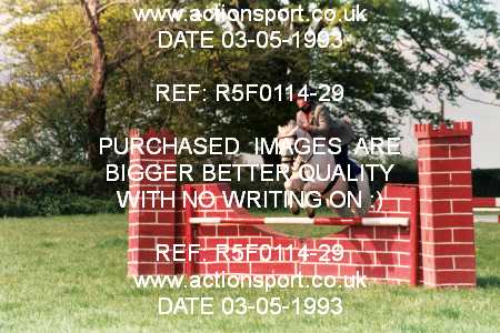Photo: R5F0114-29 ActionSport Photography 03/05/1993 Timsbury Show Equestrian Event - Timsbury ShowJumping : Unsorted