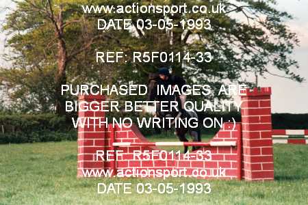 Photo: R5F0114-33 ActionSport Photography 03/05/1993 Timsbury Show Equestrian Event - Timsbury ShowJumping : Unsorted