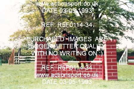 Photo: R5F0114-34 ActionSport Photography 03/05/1993 Timsbury Show Equestrian Event - Timsbury ShowJumping : Unsorted