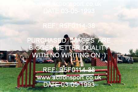 Photo: R5F0114-38 ActionSport Photography 03/05/1993 Timsbury Show Equestrian Event - Timsbury ShowJumping : Unsorted