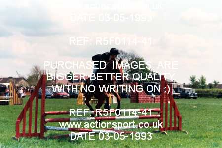 Photo: R5F0114-41 ActionSport Photography 03/05/1993 Timsbury Show Equestrian Event - Timsbury ShowJumping : Unsorted