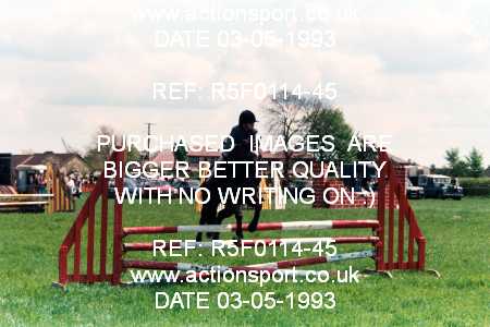 Photo: R5F0114-45 ActionSport Photography 03/05/1993 Timsbury Show Equestrian Event - Timsbury ShowJumping : Unsorted