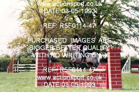 Photo: R5F0114-47 ActionSport Photography 03/05/1993 Timsbury Show Equestrian Event - Timsbury ShowJumping : Unsorted