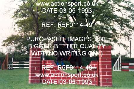 Photo: R5F0114-49 ActionSport Photography 03/05/1993 Timsbury Show Equestrian Event - Timsbury ShowJumping : Unsorted