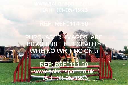 Photo: R5F0114-50 ActionSport Photography 03/05/1993 Timsbury Show Equestrian Event - Timsbury ShowJumping : Unsorted