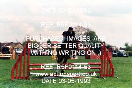Photo: R5F0114-53 ActionSport Photography 03/05/1993 Timsbury Show Equestrian Event - Timsbury ShowJumping : Unsorted