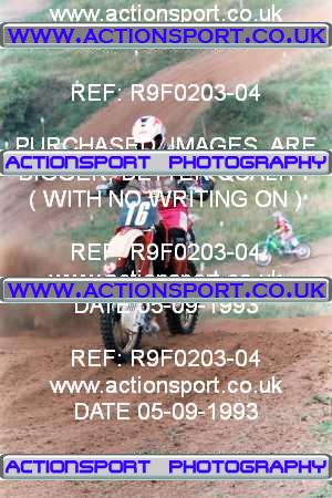 Photo: R9F0203-04 ActionSport Photography 05/09/1993 AMCA Tormarton MXC - St Catherines _1_Junior125s #16