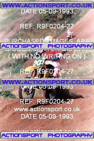 Photo: R9F0204-27 ActionSport Photography 05/09/1993 AMCA Tormarton MXC - St Catherines _2_Seniors250 #205