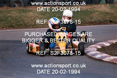 Photo: S2F3078-15 ActionSport Photography 20/02/1994 Shenington Kart Club  _1_Cadets #44
