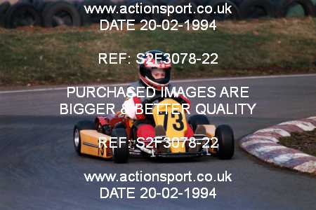 Photo: S2F3078-22 ActionSport Photography 20/02/1994 Shenington Kart Club  _1_Cadets #73