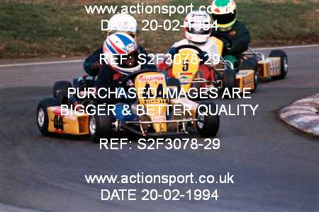 Photo: S2F3078-29 ActionSport Photography 20/02/1994 Shenington Kart Club  _1_Cadets #44