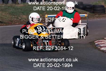 Photo: S2F3084-12 ActionSport Photography 20/02/1994 Shenington Kart Club  _7_250National #91