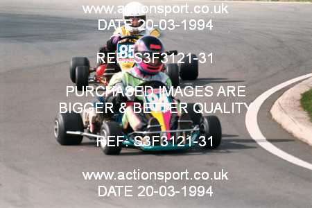 Photo: S3F3121-31 ActionSport Photography 20/03/1994 Shenington Kart Club  _5_Junior100B #84