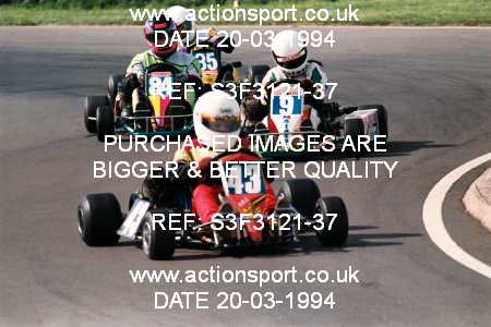 Photo: S3F3121-37 ActionSport Photography 20/03/1994 Shenington Kart Club  _5_Junior100B #84