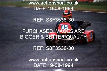 Photo: S8F3536-30 ActionSport Photography 19/08/1994 Ulster Kart Club Irish Kart Gran Prix - Nutts Corner _2_AllGearboxClasses #45