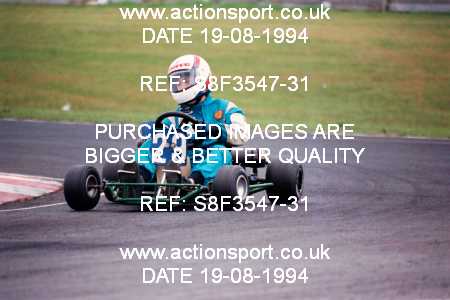 Photo: S8F3547-31 ActionSport Photography 19/08/1994 Ulster Kart Club Irish Kart Gran Prix - Nutts Corner _4_JuniorTKM-JuniorClubman #29
