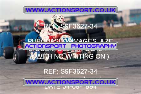 Photo: S9F3627-34 ActionSport Photography 04/09/1994 Midlands Kart Championship - Little Rissington _5_Junior100B #14