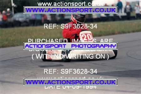 Photo: S9F3628-34 ActionSport Photography 04/09/1994 Midlands Kart Championship - Little Rissington _7_JuniorTKM #20