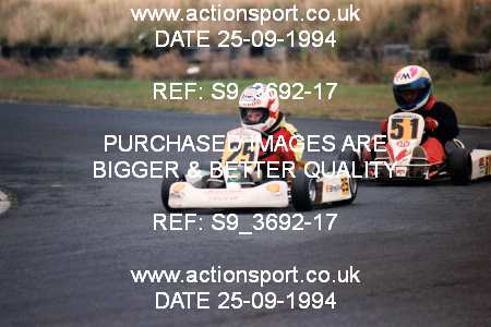 Photo: S9_3692-17 ActionSport Photography 25/09/1994 Wigan Kart Club - Three Sisters  _8_Cadets #25