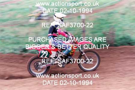 Photo: SAF3700-22 ActionSport Photography 02/10/1994 AMCA Tormarton MXC [Fourstroke Championship] - St Catherines _6_250Experts #22