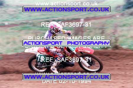 Photo: SAF3697-31 ActionSport Photography 02/10/1994 AMCA Tormarton MXC [Fourstroke Championship] - St Catherines _2_250Juniors #19
