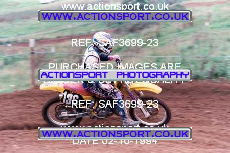 Photo: SAF3699-23 ActionSport Photography 02/10/1994 AMCA Tormarton MXC [Fourstroke Championship] - St Catherines _5_125-500Juniors #136