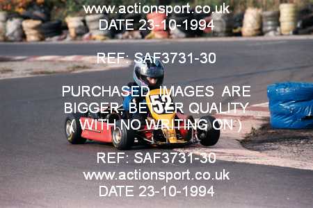 Photo: SAF3731-30 ActionSport Photography 23/10/1994 Birmingham Wheels Kart Club _2_Cadets #52