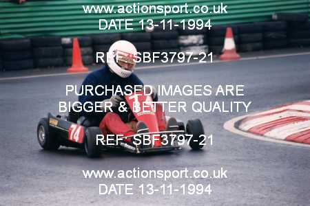 Photo: SBF3797-21 ActionSport Photography 13/11/1994 Yorkshire Kart Club - Wombwell  _1_SeniorTKM #74