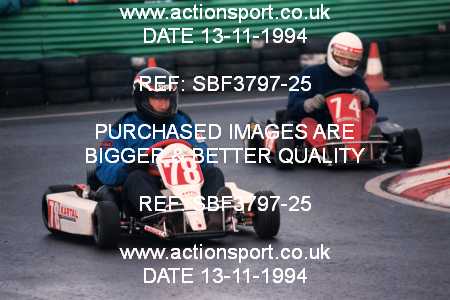 Photo: SBF3797-25 ActionSport Photography 13/11/1994 Yorkshire Kart Club - Wombwell  _1_SeniorTKM #74