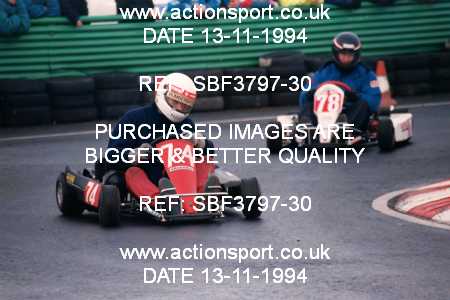 Photo: SBF3797-30 ActionSport Photography 13/11/1994 Yorkshire Kart Club - Wombwell  _1_SeniorTKM #74