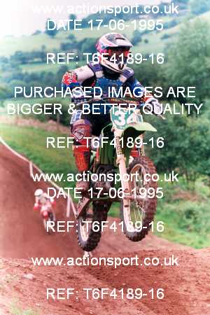 Photo: T6F4189-16 ActionSport Photography 17/06/1995 BSMA National Vale of Rossendale MC - Cheddleton  _3_Inter100s #34