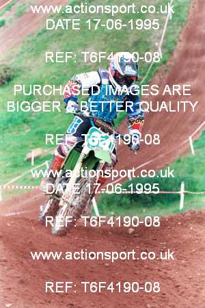Photo: T6F4190-08 ActionSport Photography 17/06/1995 BSMA National Vale of Rossendale MC - Cheddleton  _3_Inter100s #34