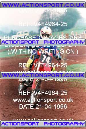 Photo: V4F4964-25 ActionSport Photography 21/04/1996 AMCA Upton Motorsports Club - Bromsberrow _1_125-750Juniors #74
