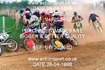 Photo: V4F2024-02 ActionSport Photography 28/04/1996 AMCA Northampton MXC - Milton Malsor _1_Experts #6
