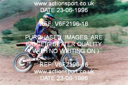 Photo: V6F2196-16 ActionSport Photography 23/06/1996 AMCA Polesworth MXC - Stipers Hill, Polesworth _1_JuniorsUnlimitedGroup1 #13