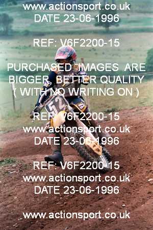 Photo: V6F2200-15 ActionSport Photography 23/06/1996 AMCA Polesworth MXC - Stipers Hill, Polesworth _4_JuniorsUnlimitedGroup2 #52