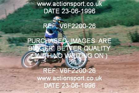 Photo: V6F2200-26 ActionSport Photography 23/06/1996 AMCA Polesworth MXC - Stipers Hill, Polesworth _4_JuniorsUnlimitedGroup2 #35