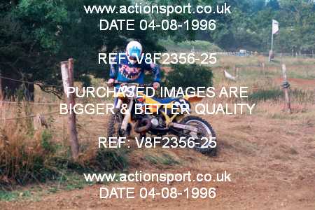 Photo: V8F2356-25 ActionSport Photography 04/08/1996 AMCA Gloucester MXC - Haresfield _3_250Juniors #27
