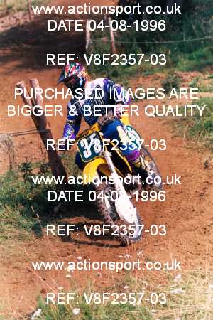 Photo: V8F2357-03 ActionSport Photography 04/08/1996 AMCA Gloucester MXC - Haresfield _3_250Juniors #35