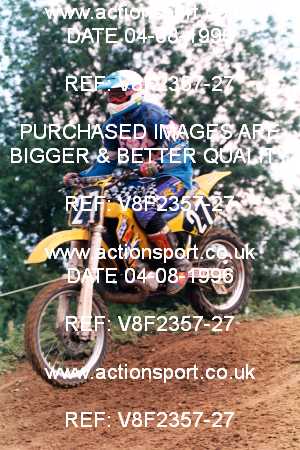 Photo: V8F2357-27 ActionSport Photography 04/08/1996 AMCA Gloucester MXC - Haresfield _3_250Juniors #27